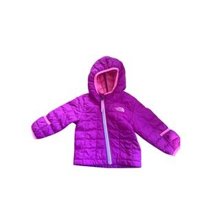 The North‎ Face Infant Girls Purple Quilted Thermoball Puffer Jacket 3-6M Hooded